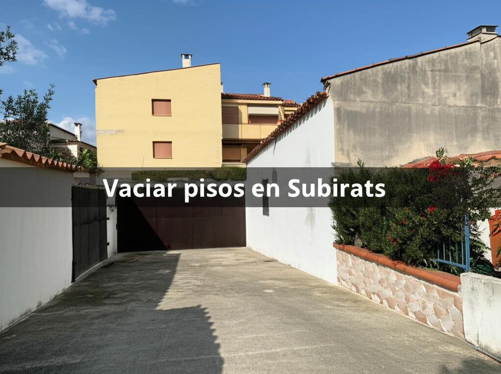 Vaciar pisos en Subirats